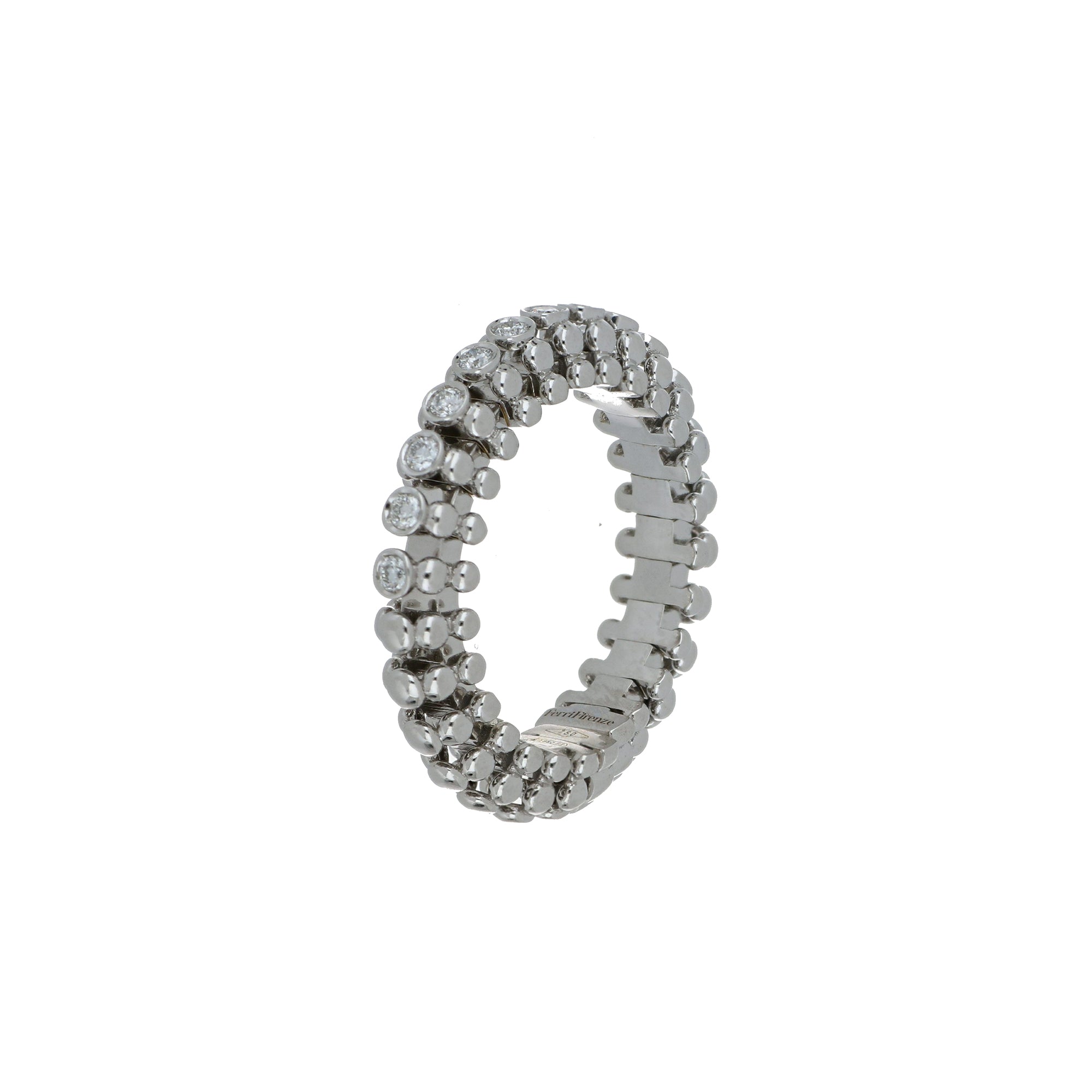 BUBBLES MINI-ME WHITE GOLD RING