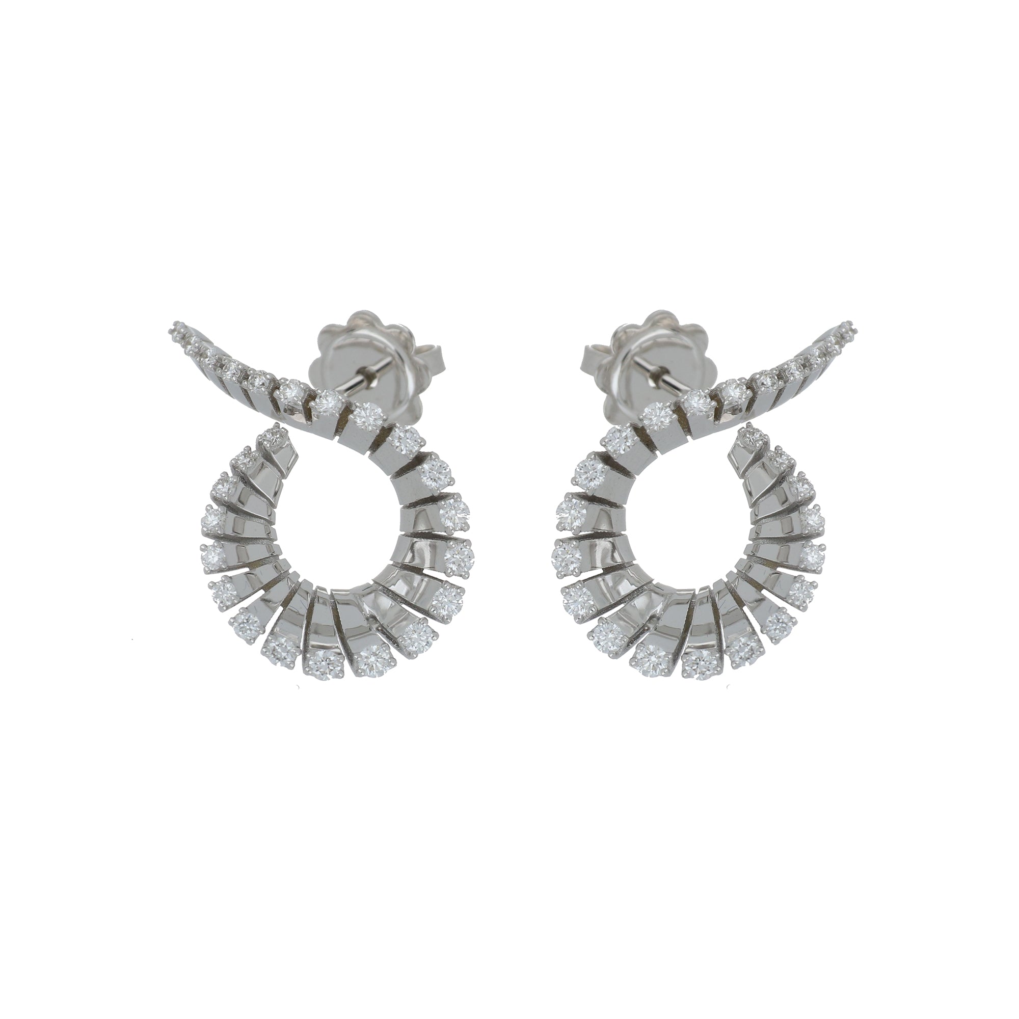 VITO MINI-ME WHITE GOLD EARRINGS