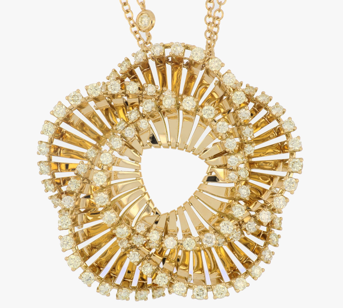 VITO BIG YELLOW GOLD PENDANT