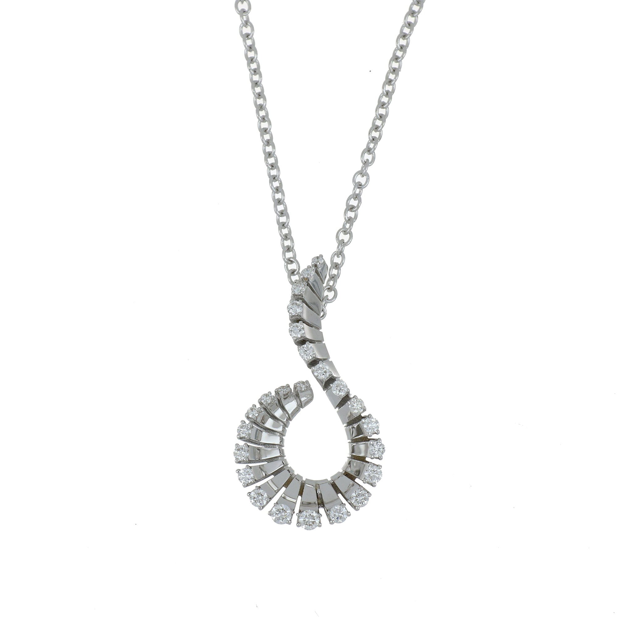 VITO MINI-ME WHITE GOLD PENDANT