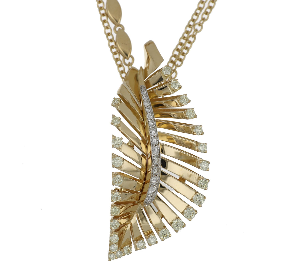 VITO FOGLIA YELLOW GOLD PENDANT