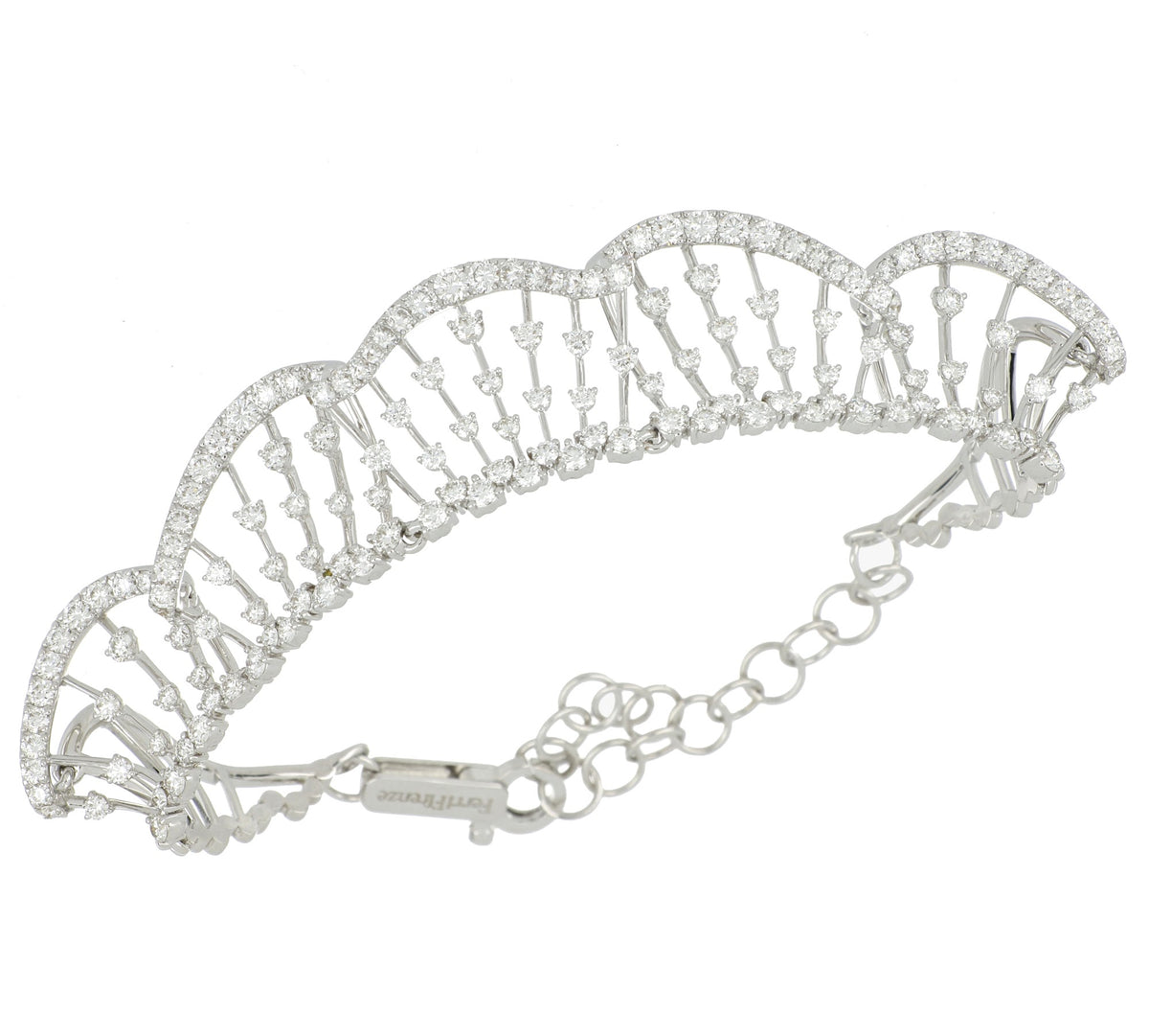 WHITE WONDERS PLISSÉ WHITE GOLD BRACELET