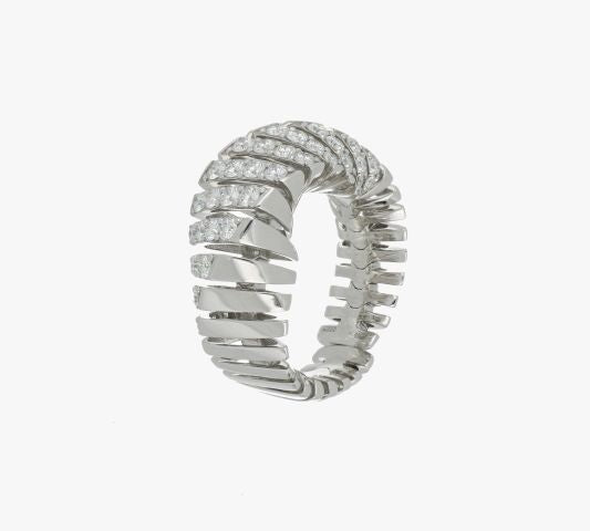 CRESCENDO WHITE GOLD DIAMOND RING