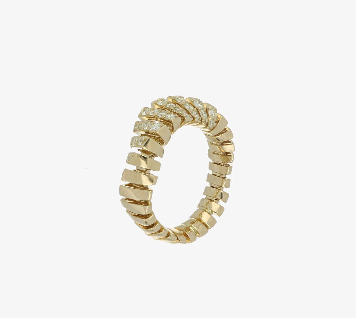 CRESCENDO MINI-ME YELLOW GOLD DIAMOND RING
