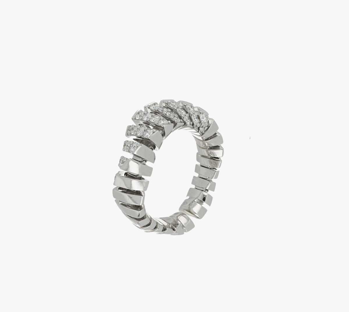 CRESCENDO MINI-ME WHITE GOLD DIAMOND RING