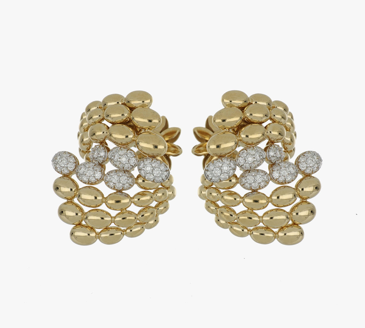 SOLEGIRA YELLOW GOLD DIAMONDS EARRINGS