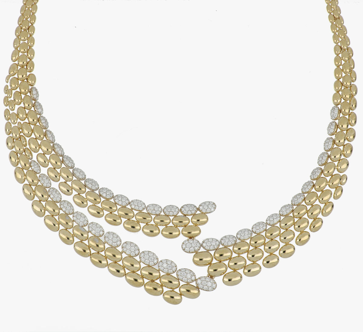 SOLEGIRA YELLOW GOLD TRIPLE NECKLACE