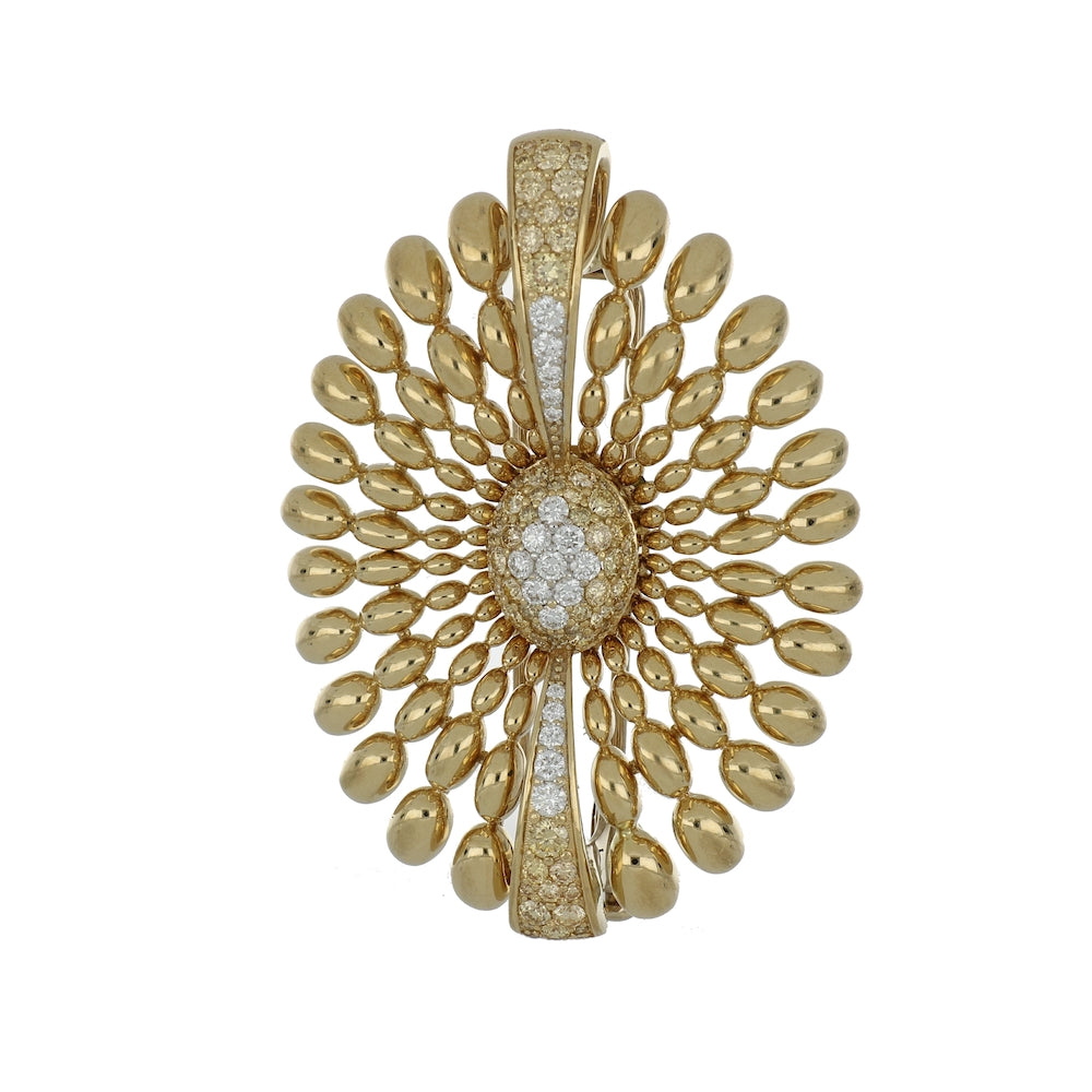 SOLEGIRA YELLOW GOLD BROOCH