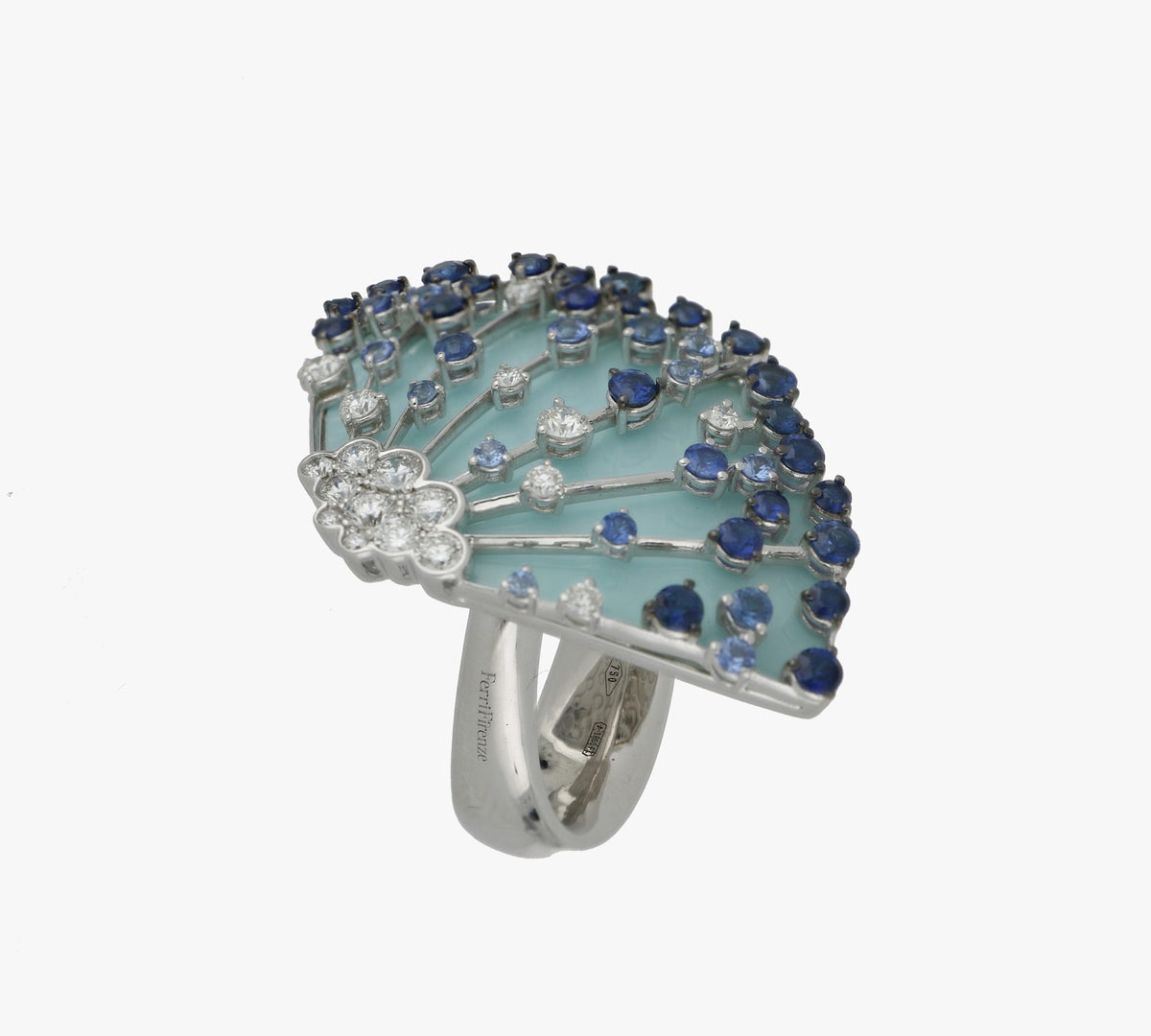 LUCCIOLA LIGHT BLUE SAPPHIRES BIG RING