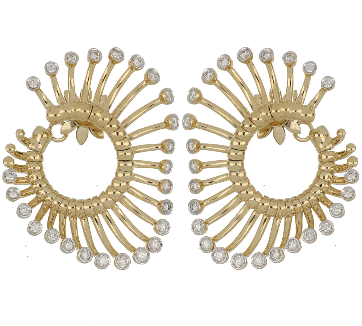 ARTIFICIO BIG YELLOW GOLD EARRINGS