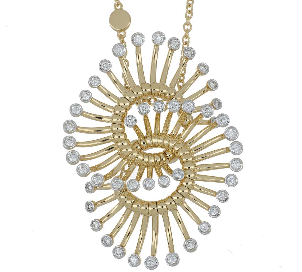 ARTIFICIO BIG YELLOW GOLD PENDANT