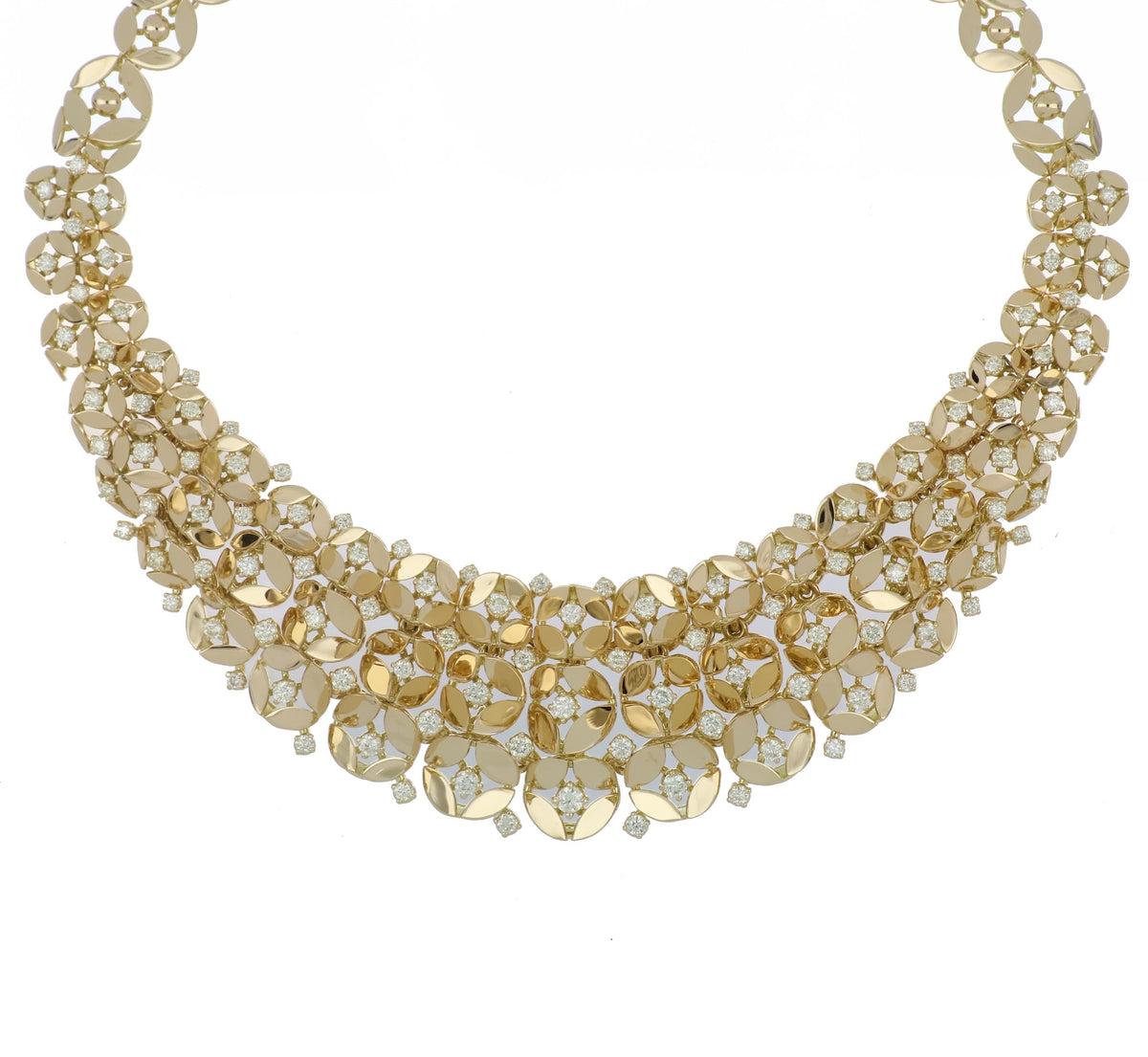 RIFLESSI BIG YELLOW GOLD NECKLACE