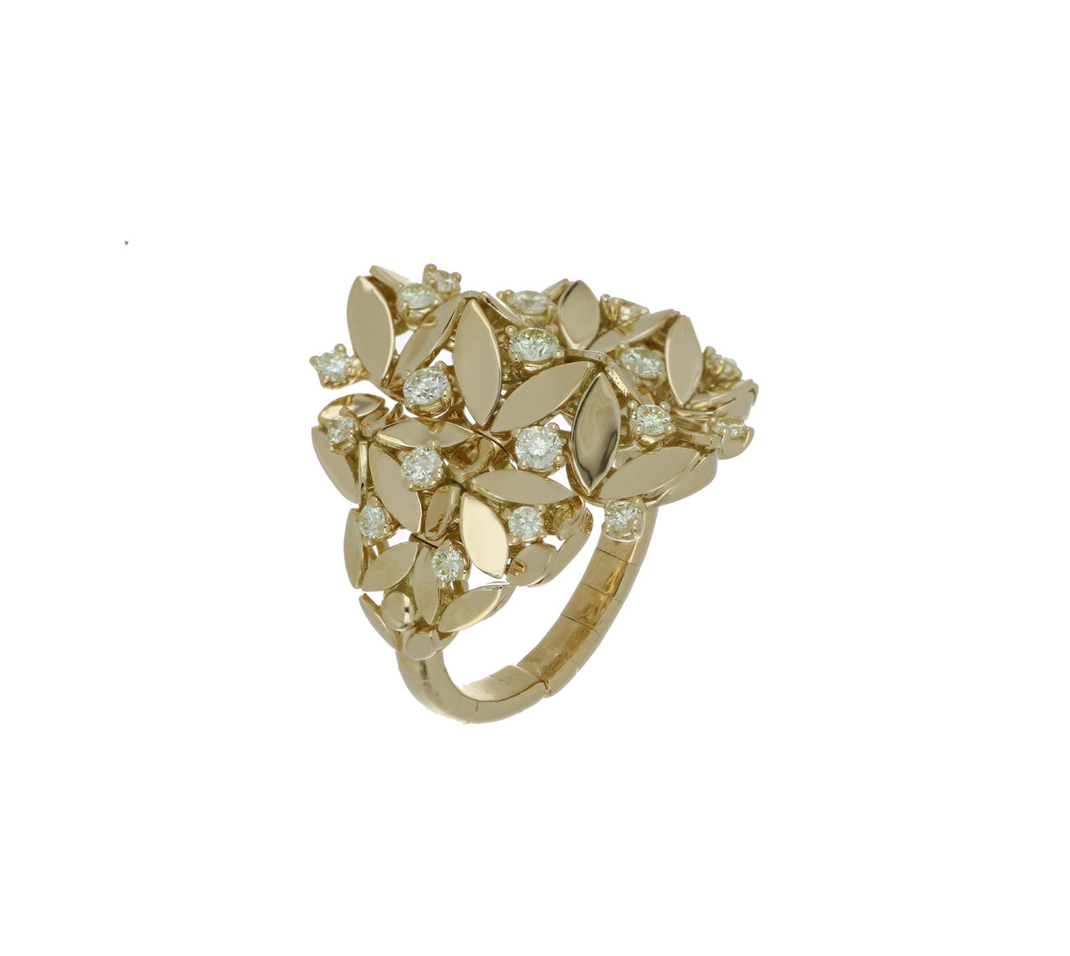 RIFLESSI BIG YELLOW GOLD RING
