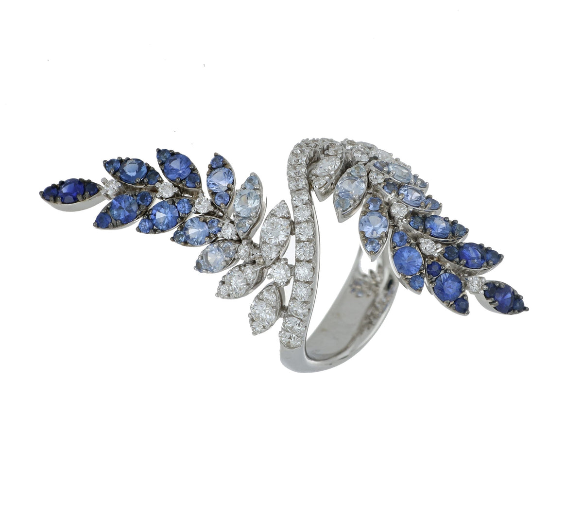 FELCE DOUBLE BLUE SAPPHIRES RING