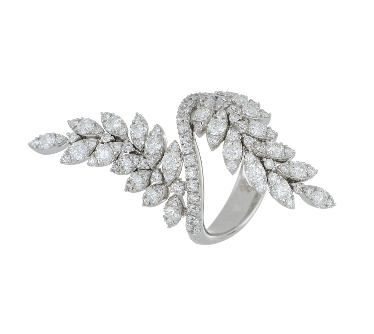 FELCE DOUBLE WHITE DIAMONDS RING
