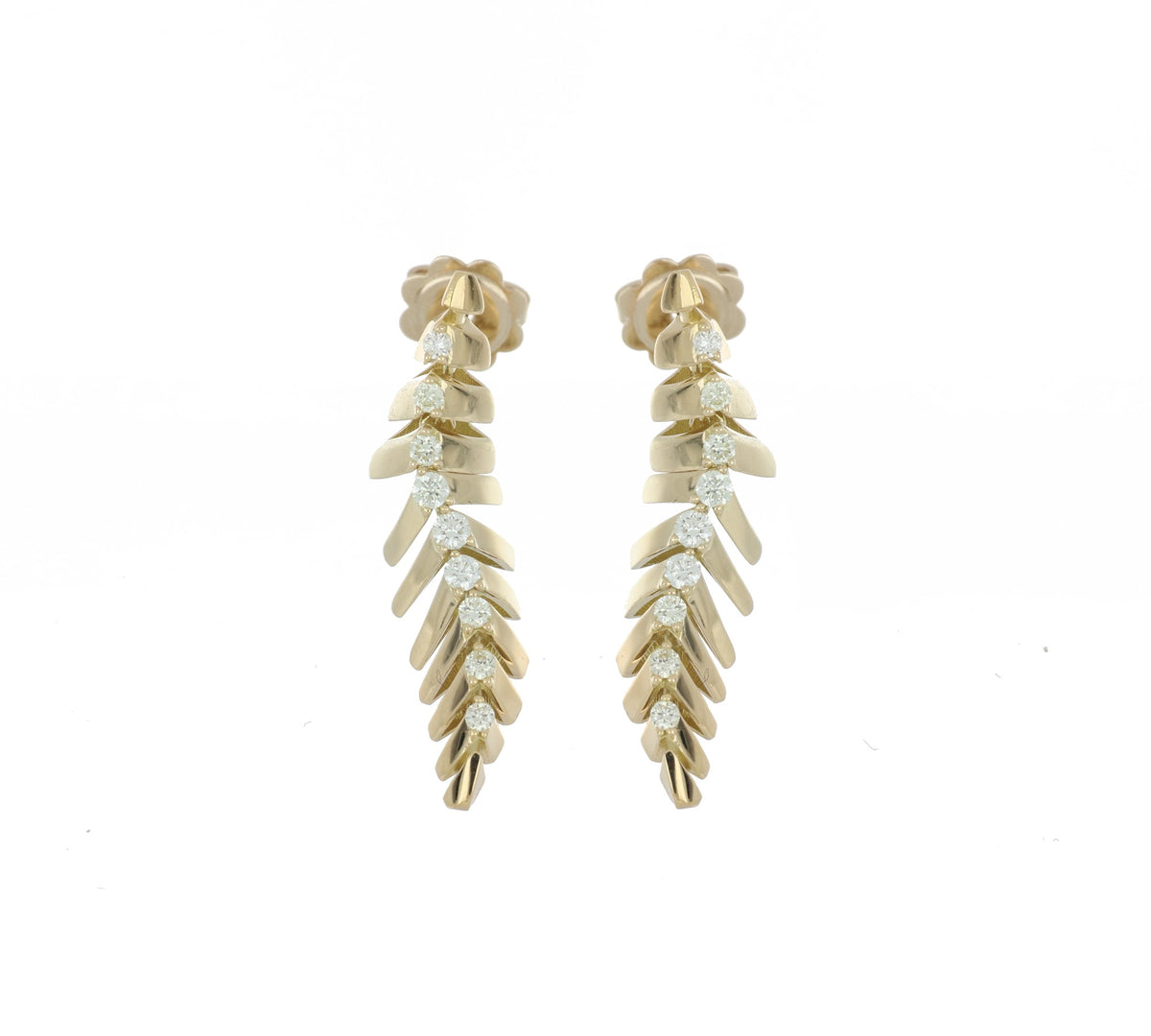 SOFFIO MINI-ME YELLOW GOLD EARRINGS