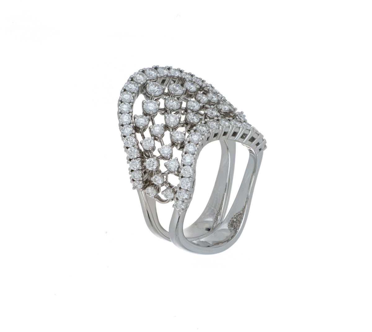 WHITE WONDERS INTRIGO WHITE GOLD RING