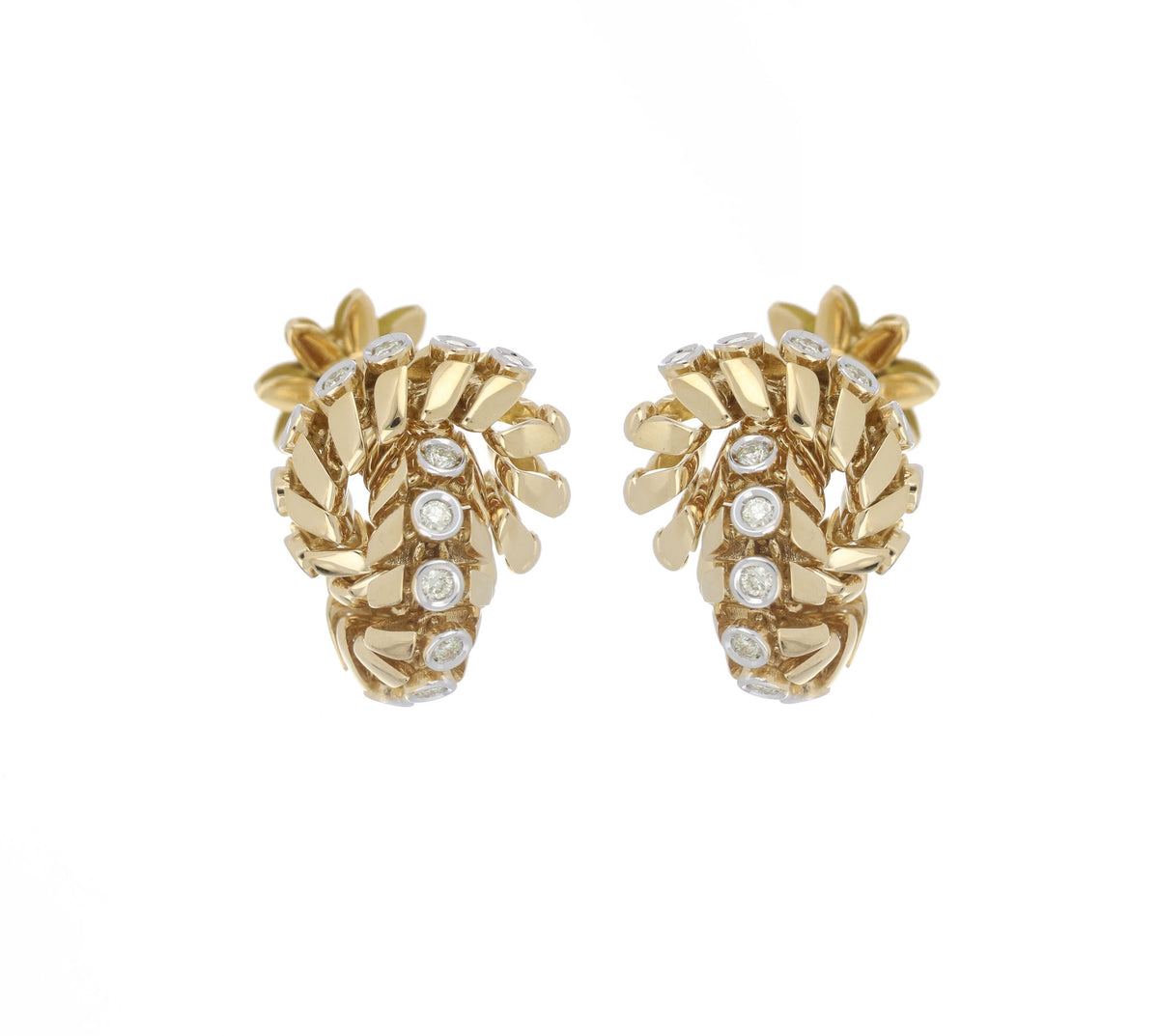 SNODO SMALL YELLOW GOLD EARRINGS