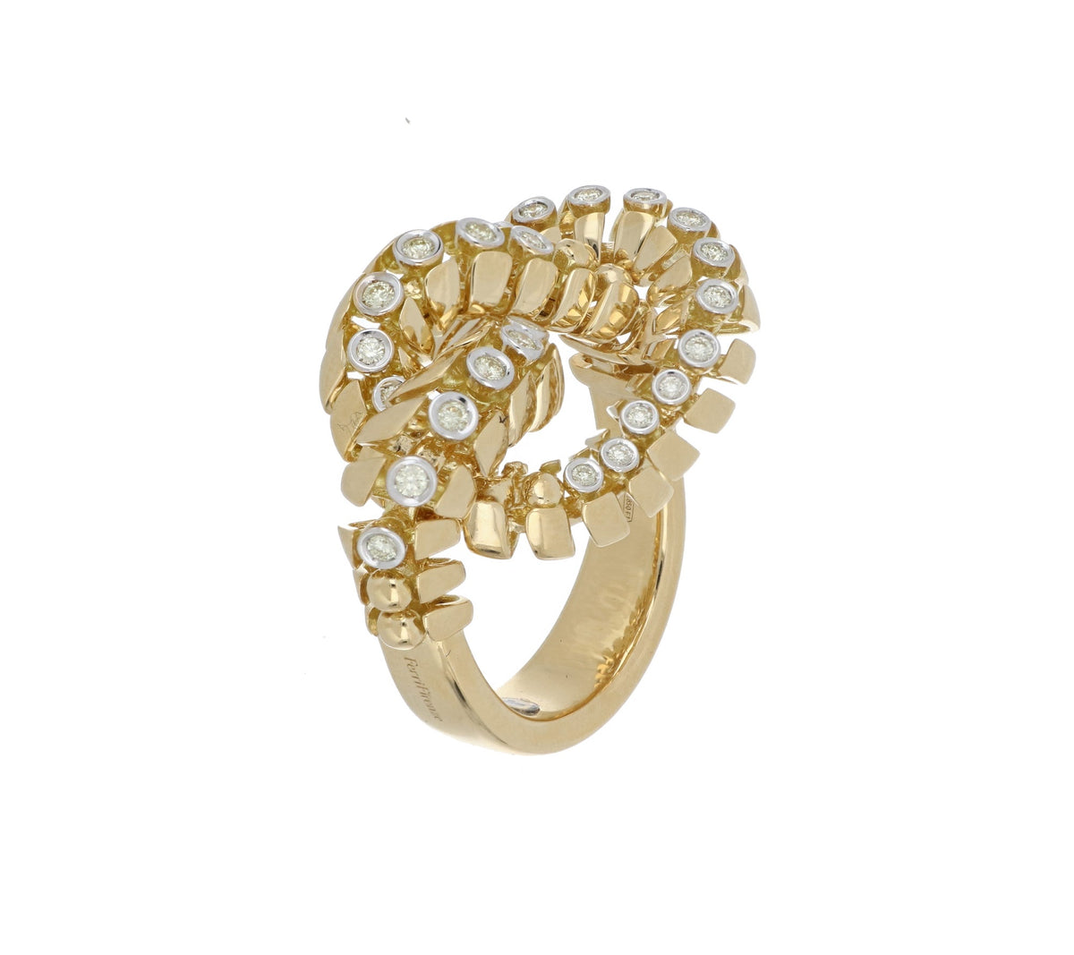 SNODO YELLOW GOLD RING