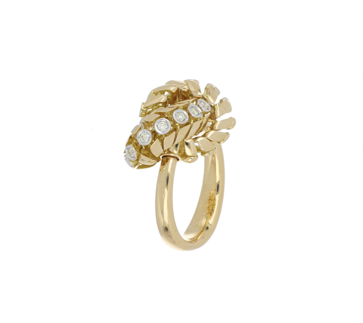 SNODO SMALL YELLOW GOLD RING