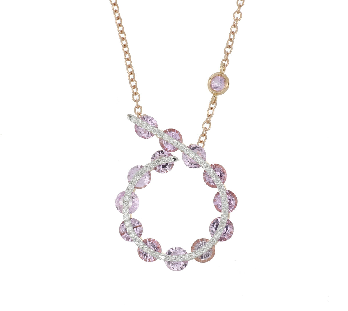 Light Pink Sapphires Pendant