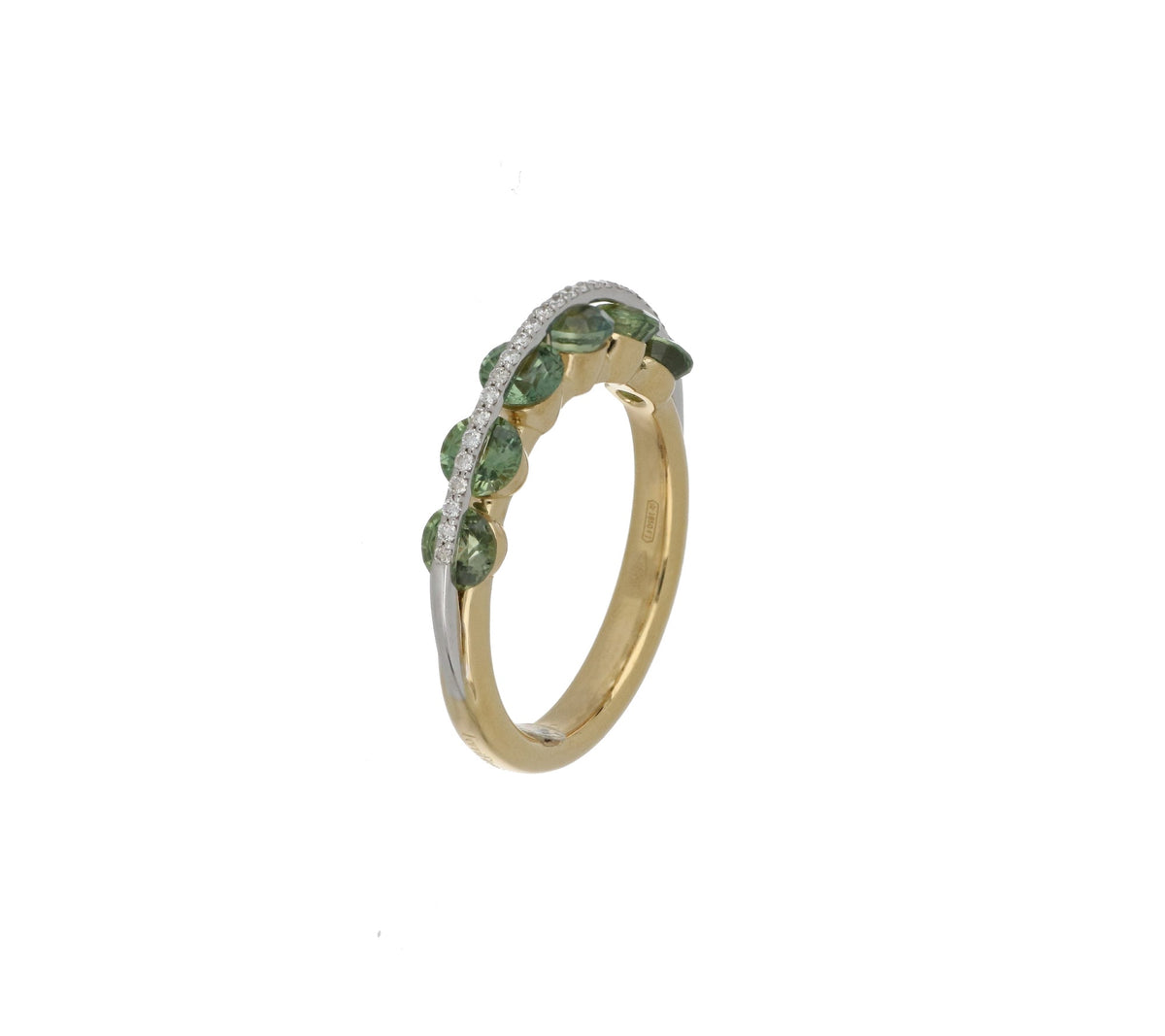 Light Green Sapphires Ring