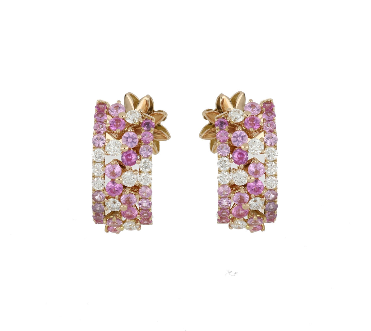 Trilly Pink Sapphires Earrings
