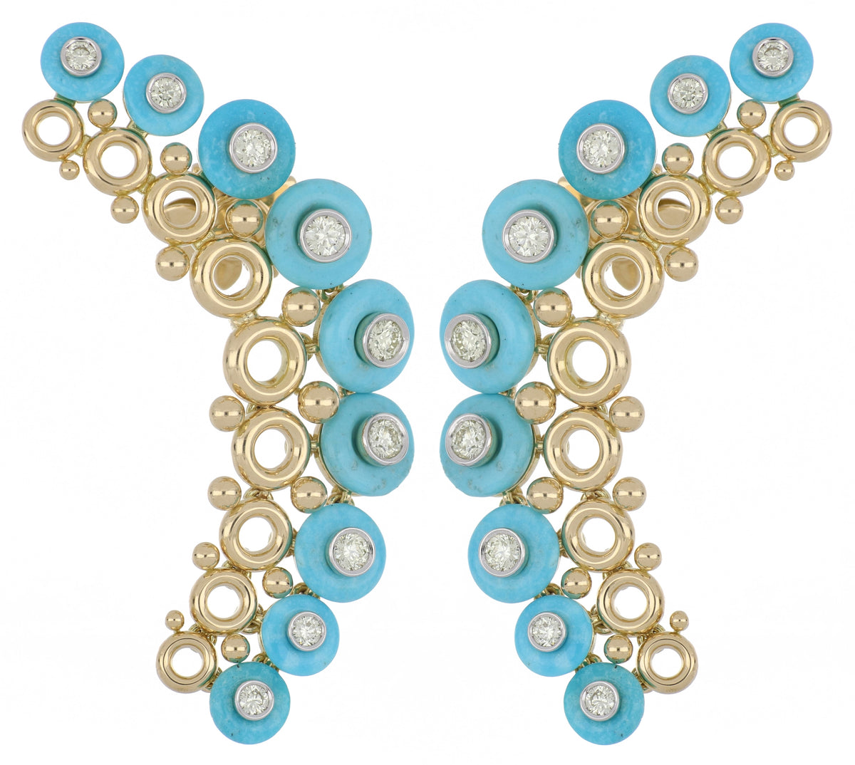 Giulio Big Turquoise Earrings