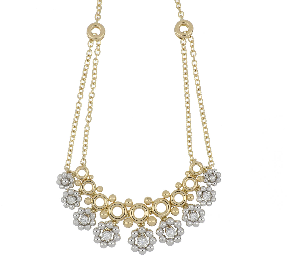 Giulio Yellow and White Gold Pendant
