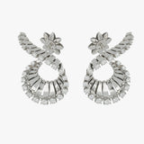 VITO CURLY WHITE GOLD EARRINGS