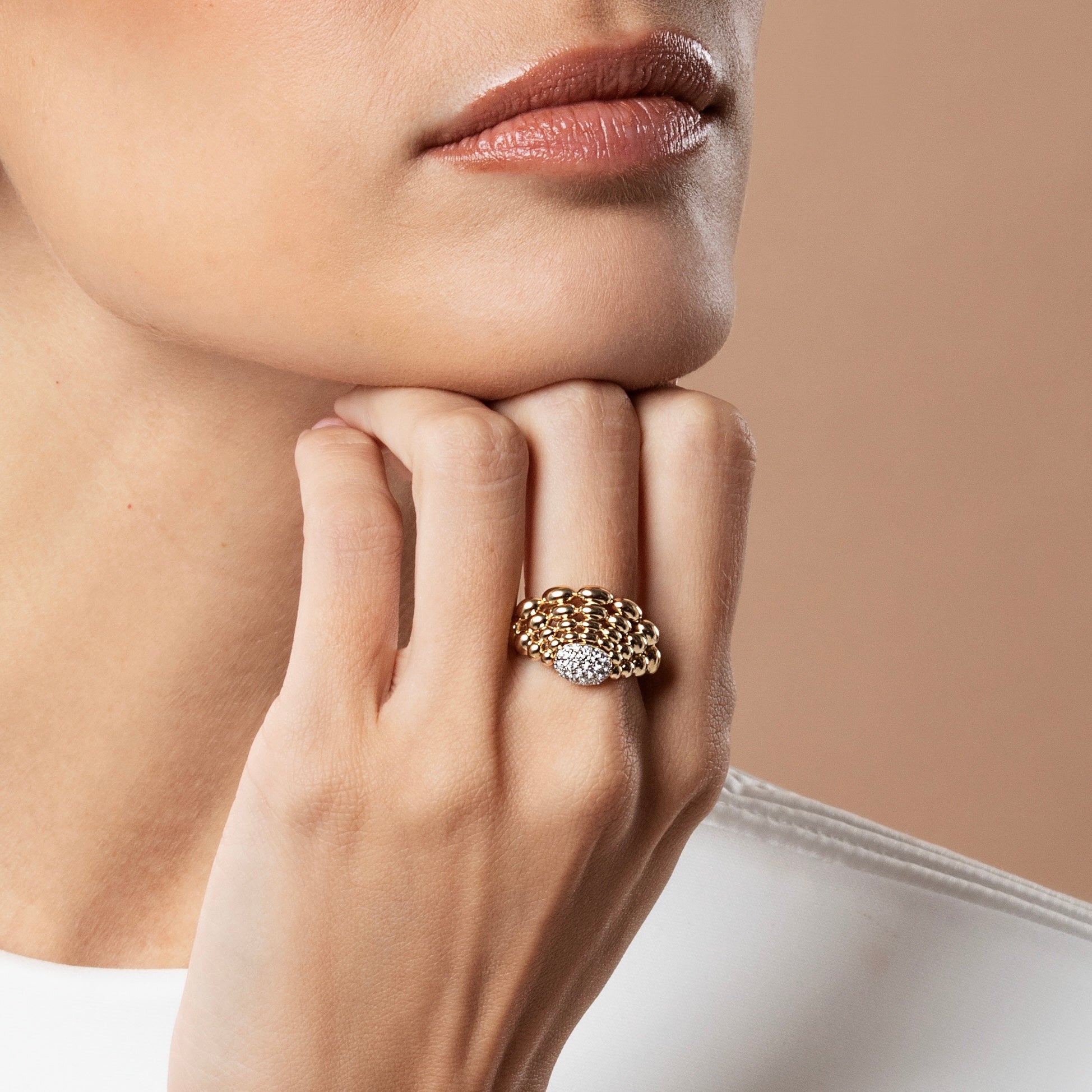 SOLEGIRA YELLOW GOLD RING