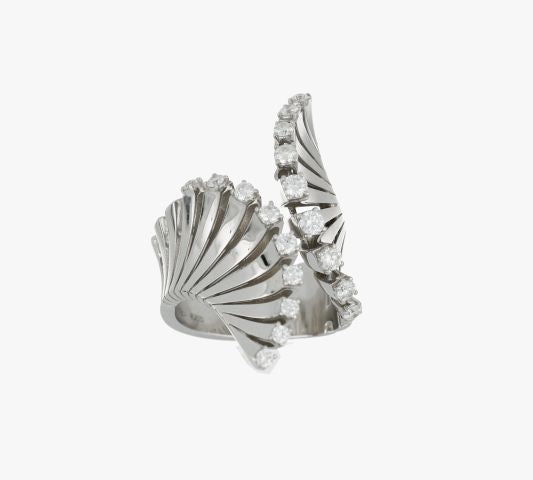 VITO WHITE GOLD CONTRARIÉ RING
