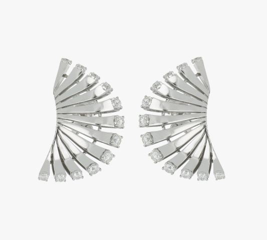 VITO VENTAGLIO WHITE GOLD EARRINGS