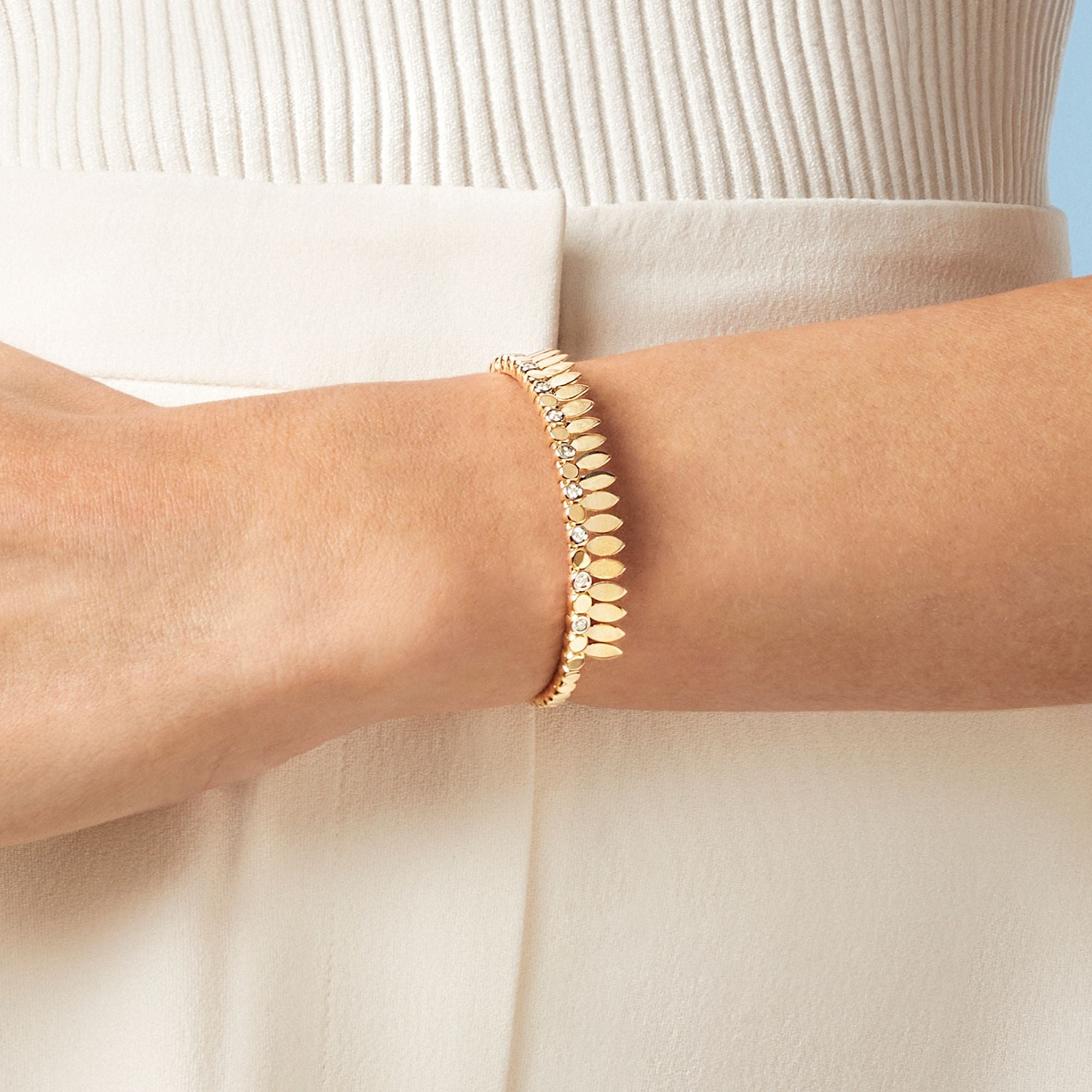 SPETTINATO MINI-ME YELLOW GOLD BRACELET