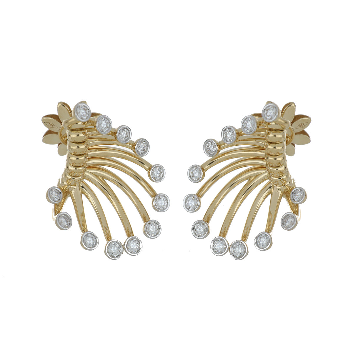 ARTIFICIO SMALL YELLOW GOLD EARRINGS