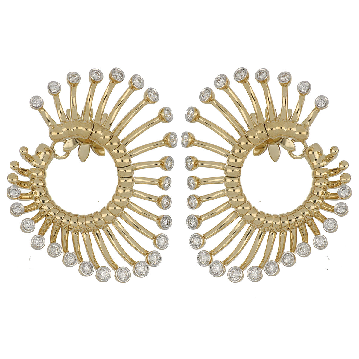 ARTIFICIO BIG YELLOW GOLD EARRINGS