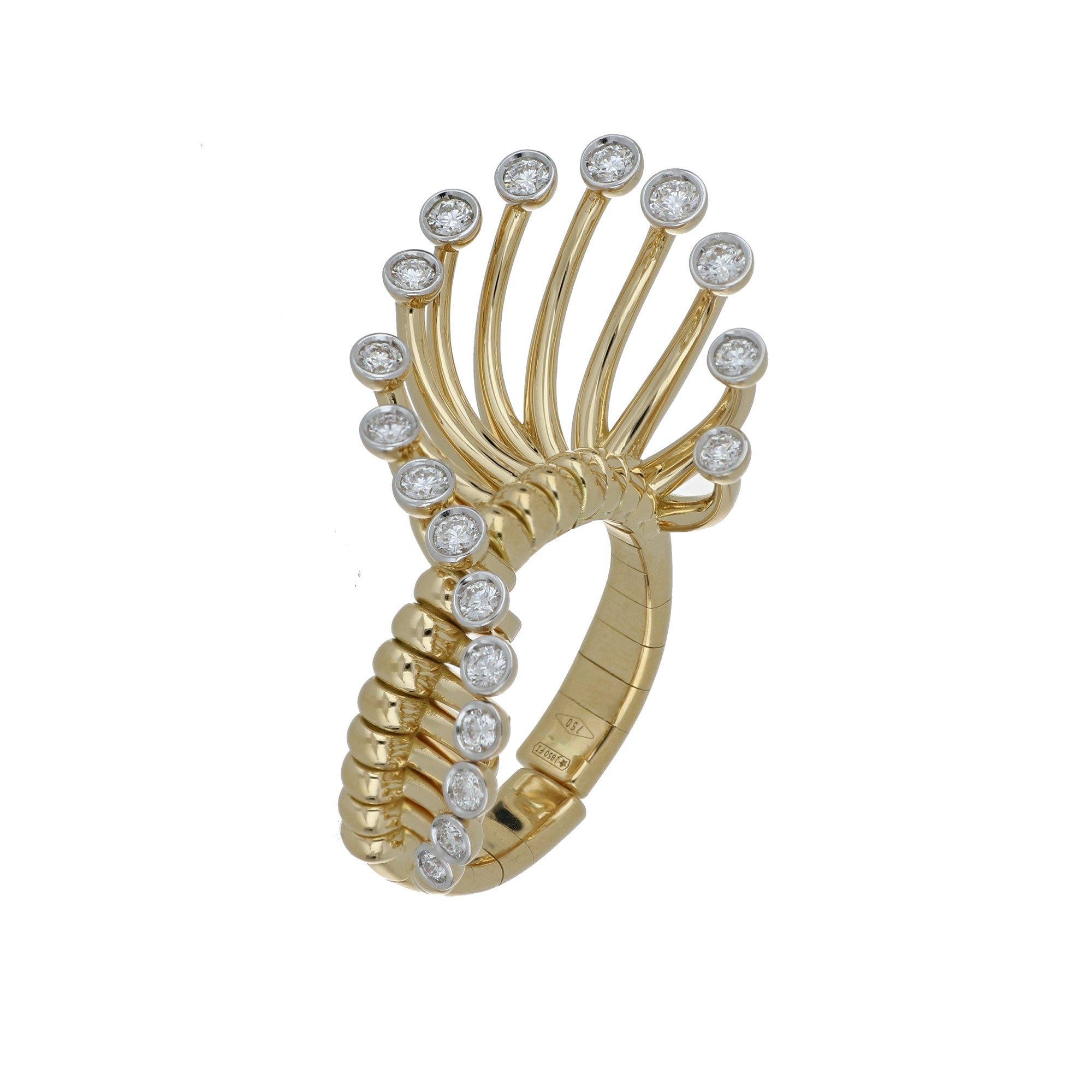 ARTIFICIO BIG YELLOW GOLD RING