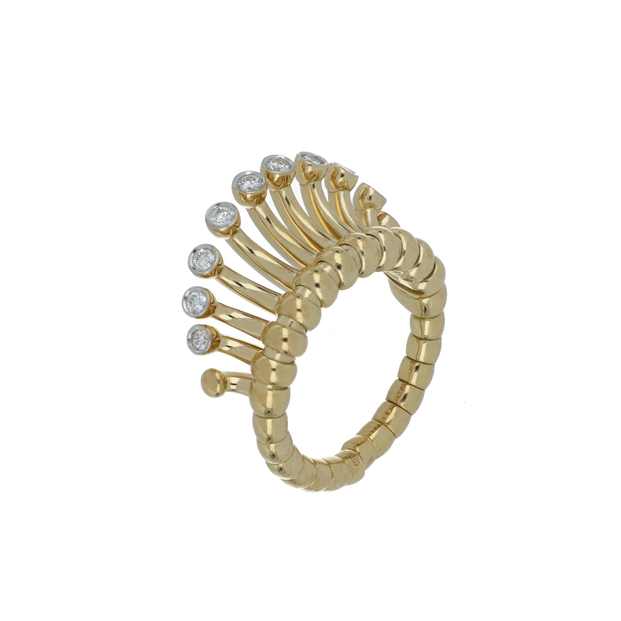 ARTIFICIO SMALL YELLOW GOLD RING