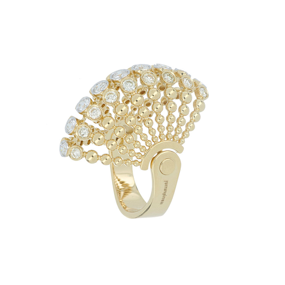 BUBBLES YELLOW GOLD YELLOW DIAMOND RING