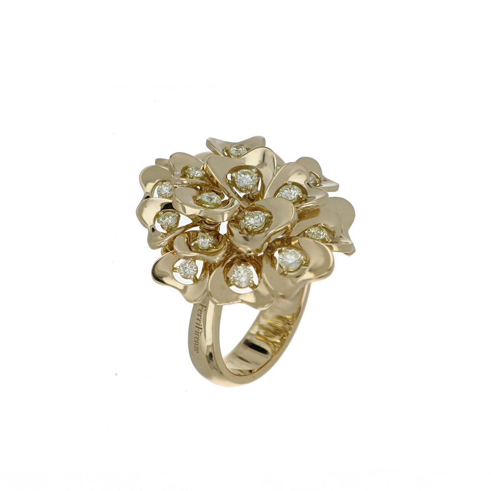 EDERA BIG YELLOW GOLD RING