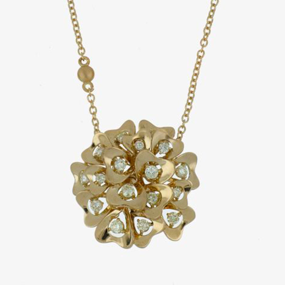 EDERA BIG YELLOW GOLD PENDANT
