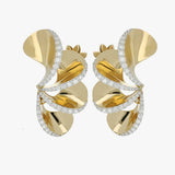 ELICA YELLOW GOLD EARRINGS