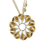 ELICA ROUND YELLOW GOLD PENDANT