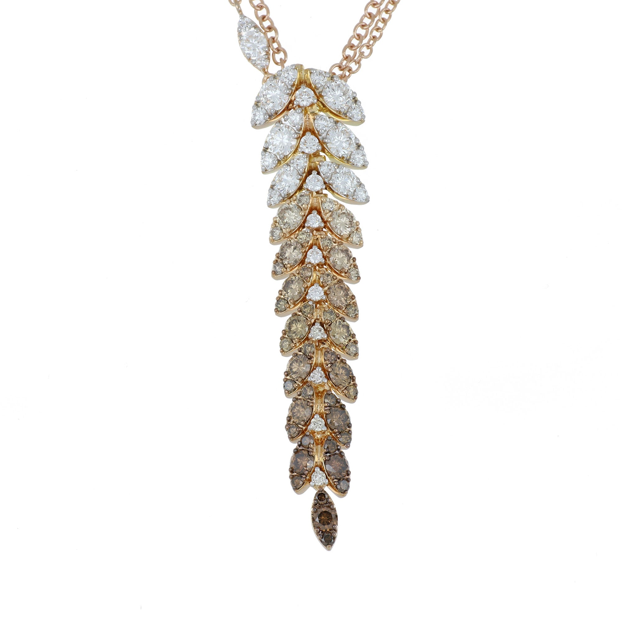 FELCE BIG BROWN DIAMONDS PENDANT