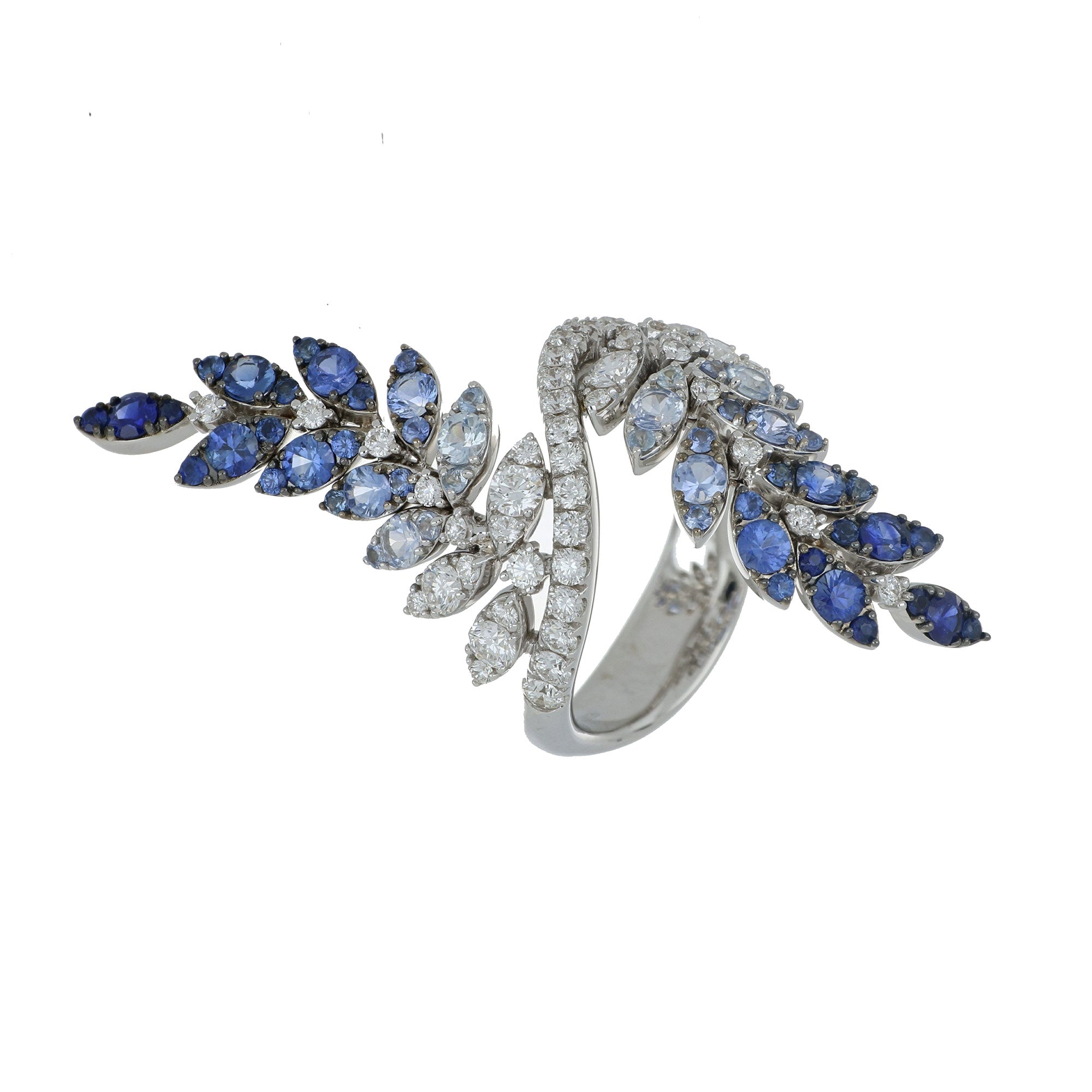 FELCE DOUBLE BLUE SAPPHIRES RING