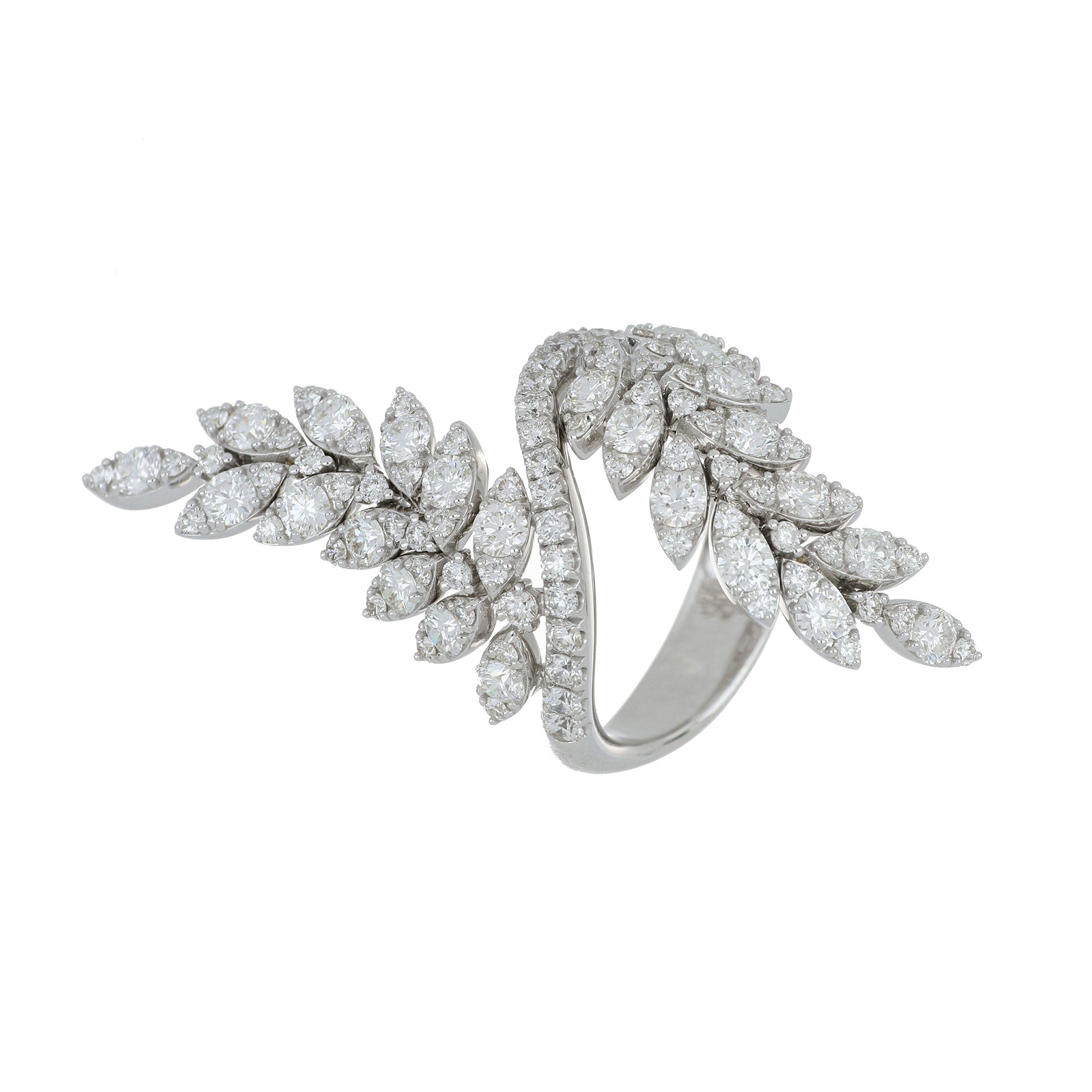 FELCE DOUBLE WHITE DIAMONDS RING