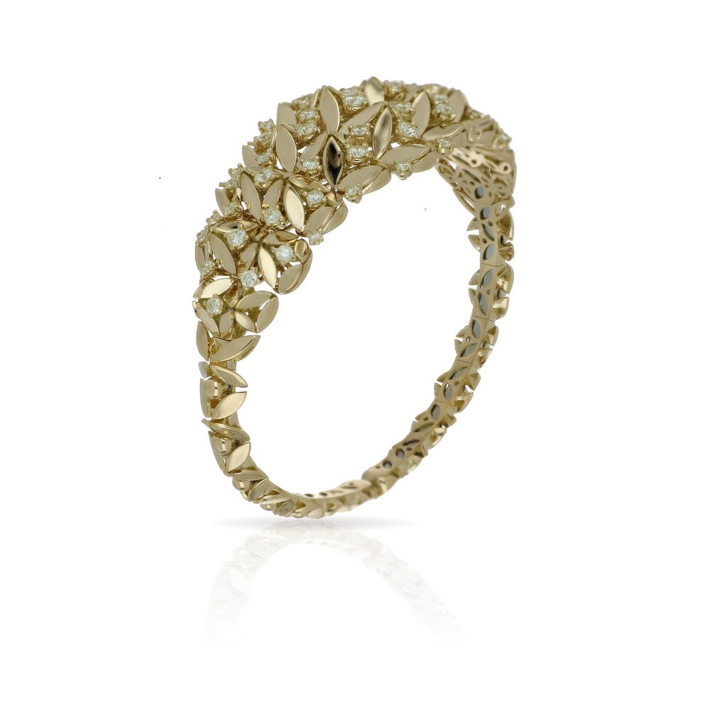 RIFLESSI BIG YELLOW GOLD BRACELET