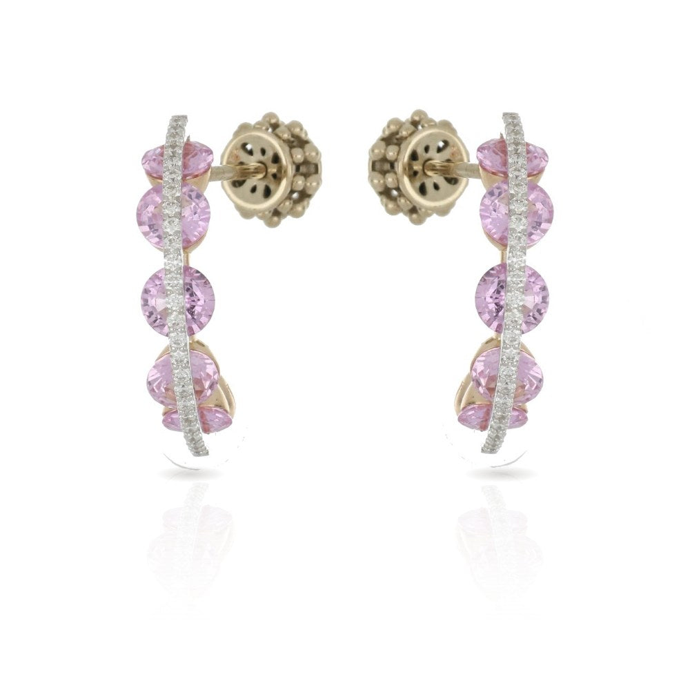 Light Pink Sapphires Earrings