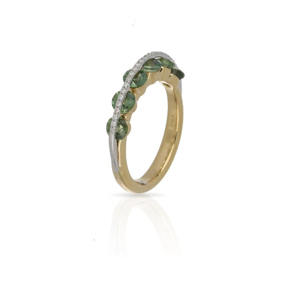 Light Green Sapphires Ring
