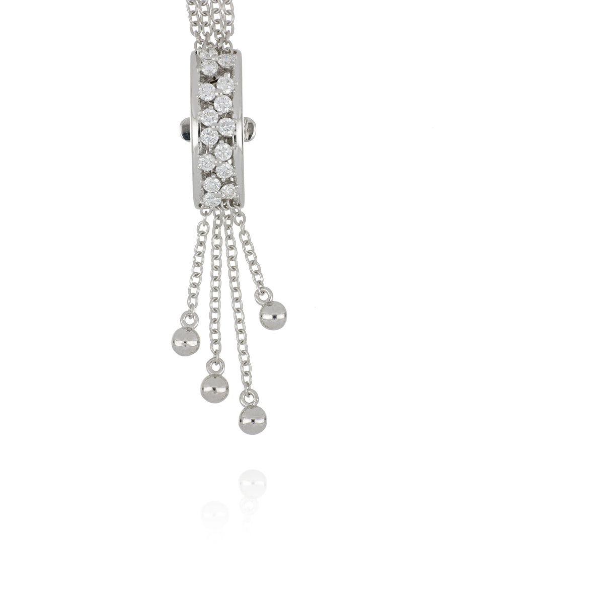 Trilly Sliding White Gold Pendant